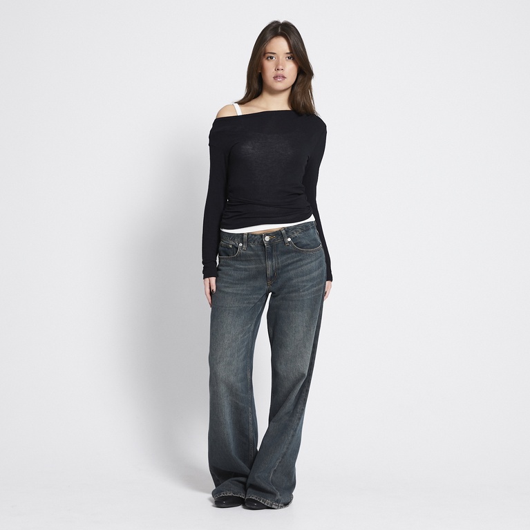 Sheer off-shoulder top "Lilo"
